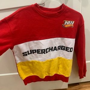 Hot Wheels “SUPERCHARGED” Cropped Crew Neck